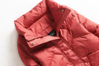 Winter Warm Coat Women's Fashion New Solid Color Hood Filled Down Cotton Coat Women's Clothing Winter Jacket Women 2023
