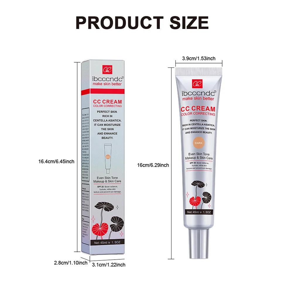 CC Cream for Face Concealer Makeup Foundation Concealer Full Coverage Cosmetics Base Female Cc Moisture erborian
