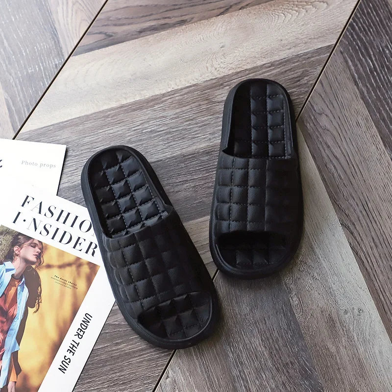 Home Bathroom Slippers Women Fashion Soft Sole EVA Indoor Slides Woman Sandals 2023 Summer Non-slip Woman Man Slippers