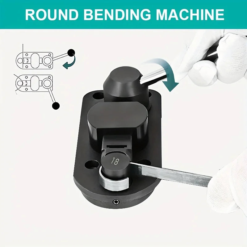 Ring Bender Bending Machine Kit Multi-Functional Metal Ring Bending Machine for Gold Silver and Copper Jewelry Making Tools