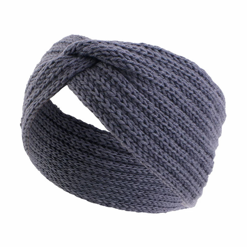 Winter Warm Headband for Women Knot Cross Headbands Wool Knitted Elastic Wide Headband Headwear Girls Hair Band Hair Accessories