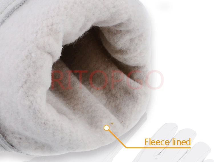 Winter Work Gloves Cowhide Leather Thermal Motorcycle Glove Cold Weather Cotton Lining freezer Working Glove