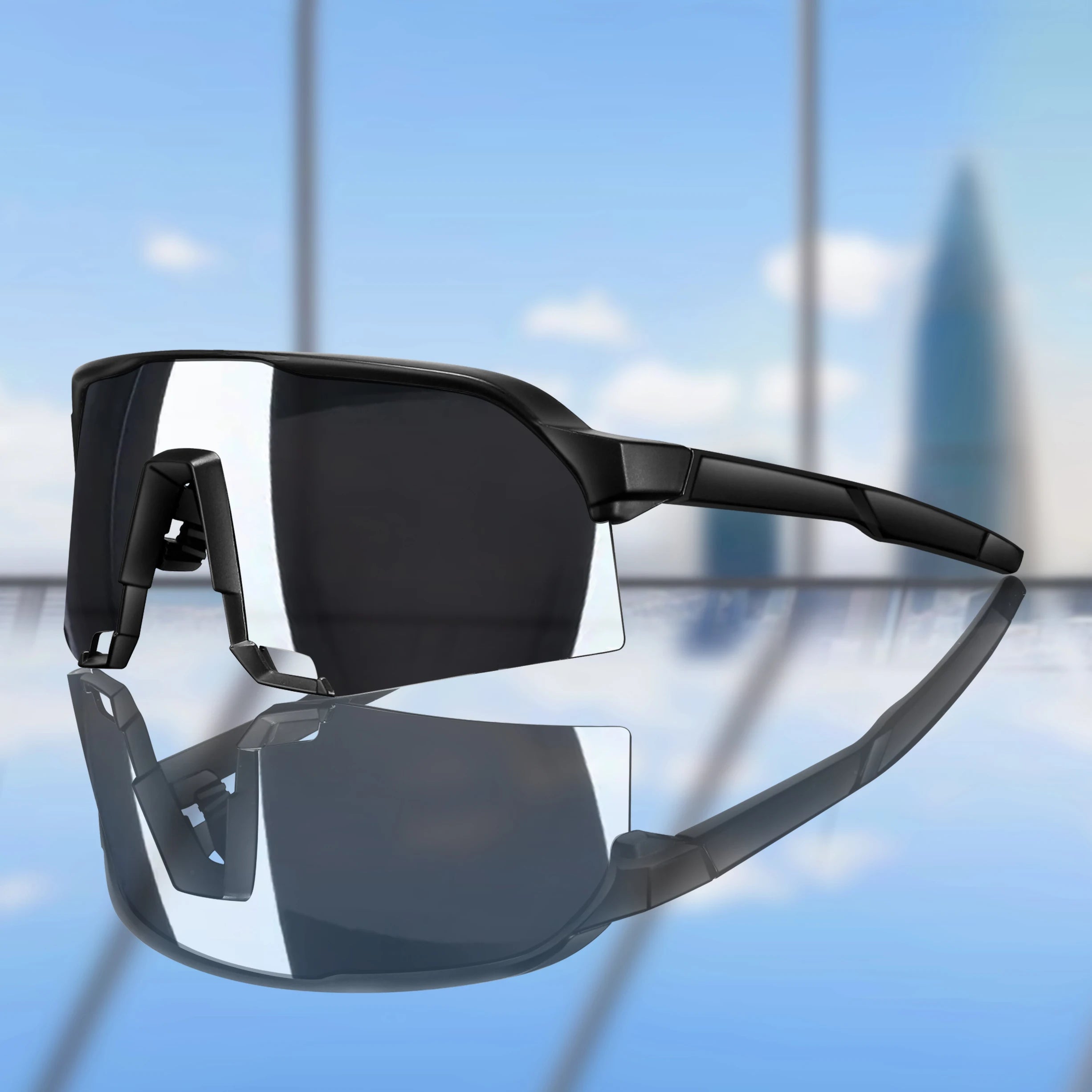 Brand 100 Cycling Sunglasses for Men and Women UV400 Protection 5 colors Big Frame Running Fishing Sports Eyewear