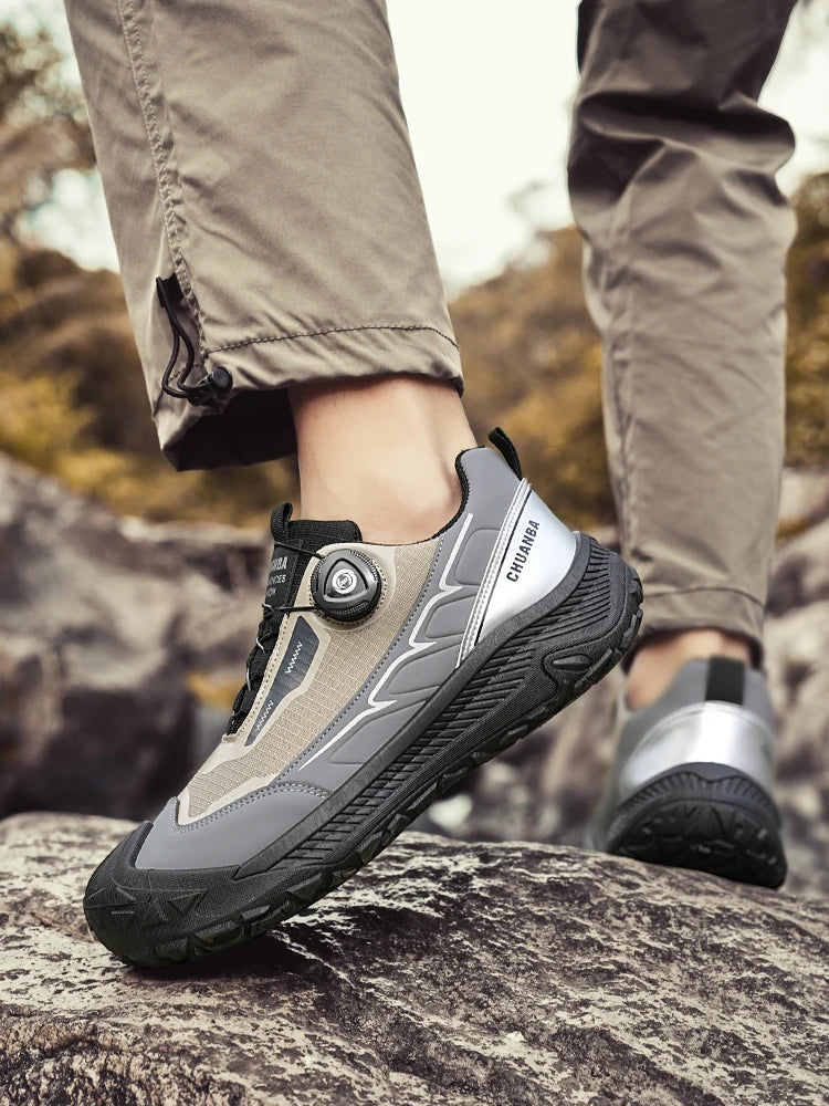 2025 new men's shoes work sports shoes fashionable casual shoes comfortable multi-functional low top shoes outdoor hiking shoes