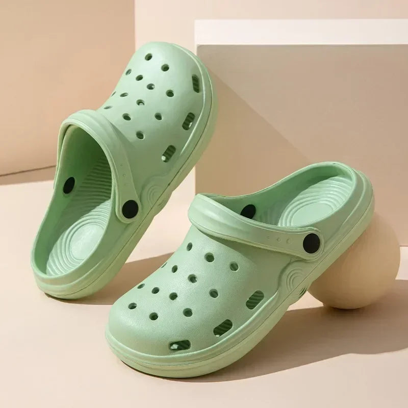 Womens House Slippers Casual Garden Clogs Outdoor Wide Toe Shoe for Ladies Men Sandalia Non Slip Indoor Outdoor Shoes