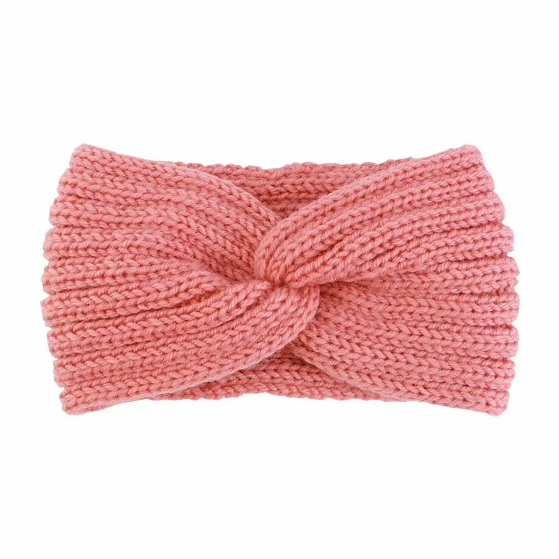Winter Warm Headband for Women Knot Cross Headbands Wool Knitted Elastic Wide Headband Headwear Girls Hair Band Hair Accessories