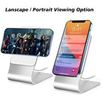 Desktop Mobile Phone Stand Aluminum Desk Holder Dock For Magsafe Charger For iPhone 16/15/14/13/12 Pro Max(Not Included Charger)