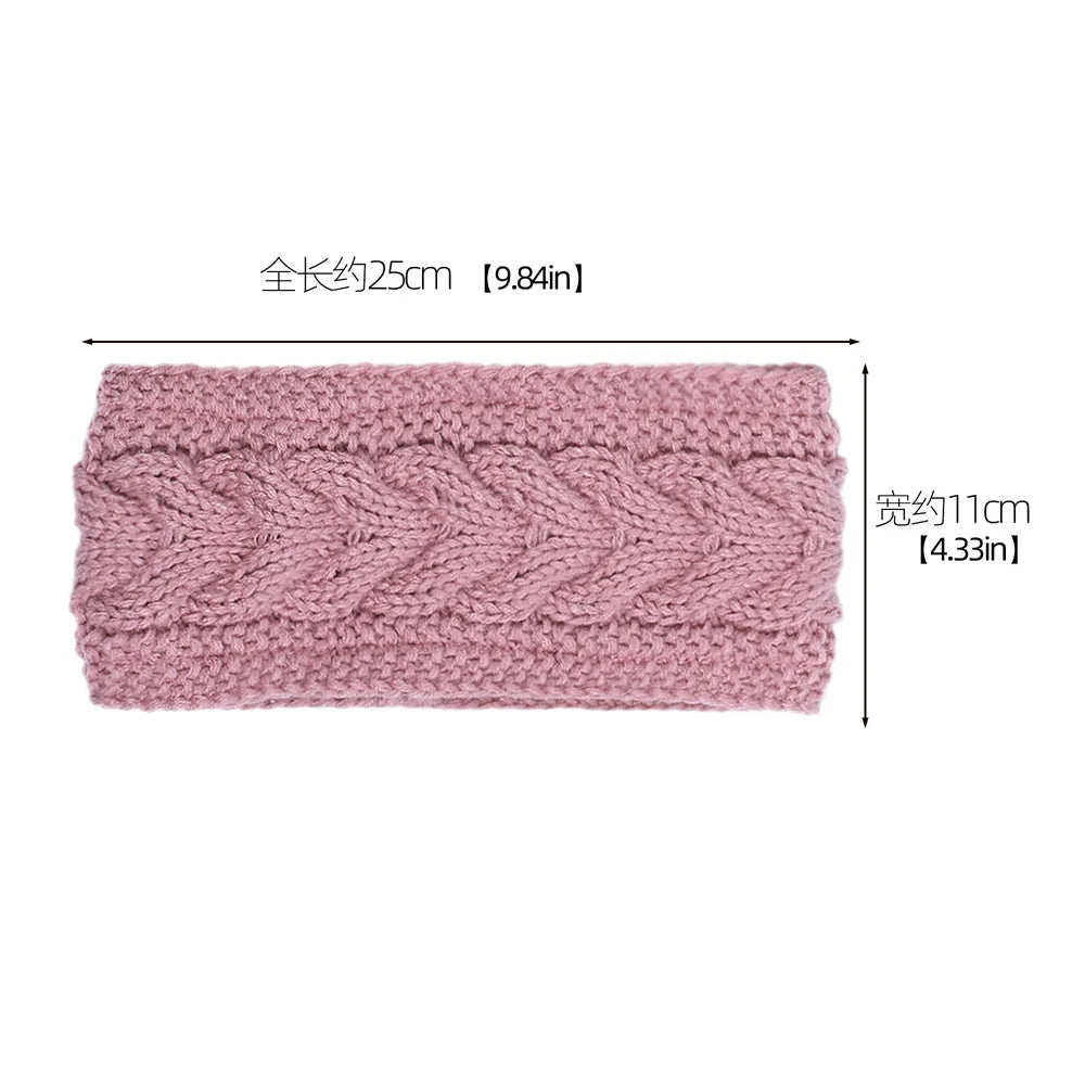 Winter Knitted Inner Layer with Velvet Windproof and Keepwarm Headband