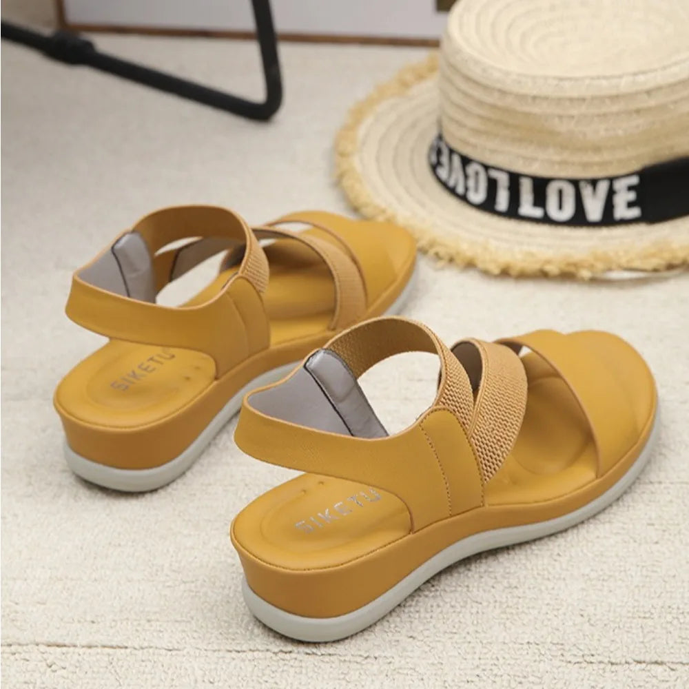 Sports Sandals for Women's 2025 Summer New Casual Sandal for Womens Large Thick Bottom Beach Sandals Platform Shoes Women