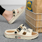 2025 New Men's Slippers Comfortable Soft Mens Beach Shoes Indoor Outdoor Clogs Massage Casual Shoes Non Slip Men Sandals Zapatos