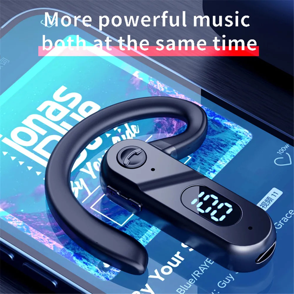 Wireless Bluetooth Headphones Bone Conduction Earphones With Microphone Handsfree Call Noise Canceling Headset For Driving