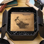 Customized Picture Name Wallets for Men Personalized Photo Man Wallet Gift for Father's Day Valentines Birthday Gift for Husband