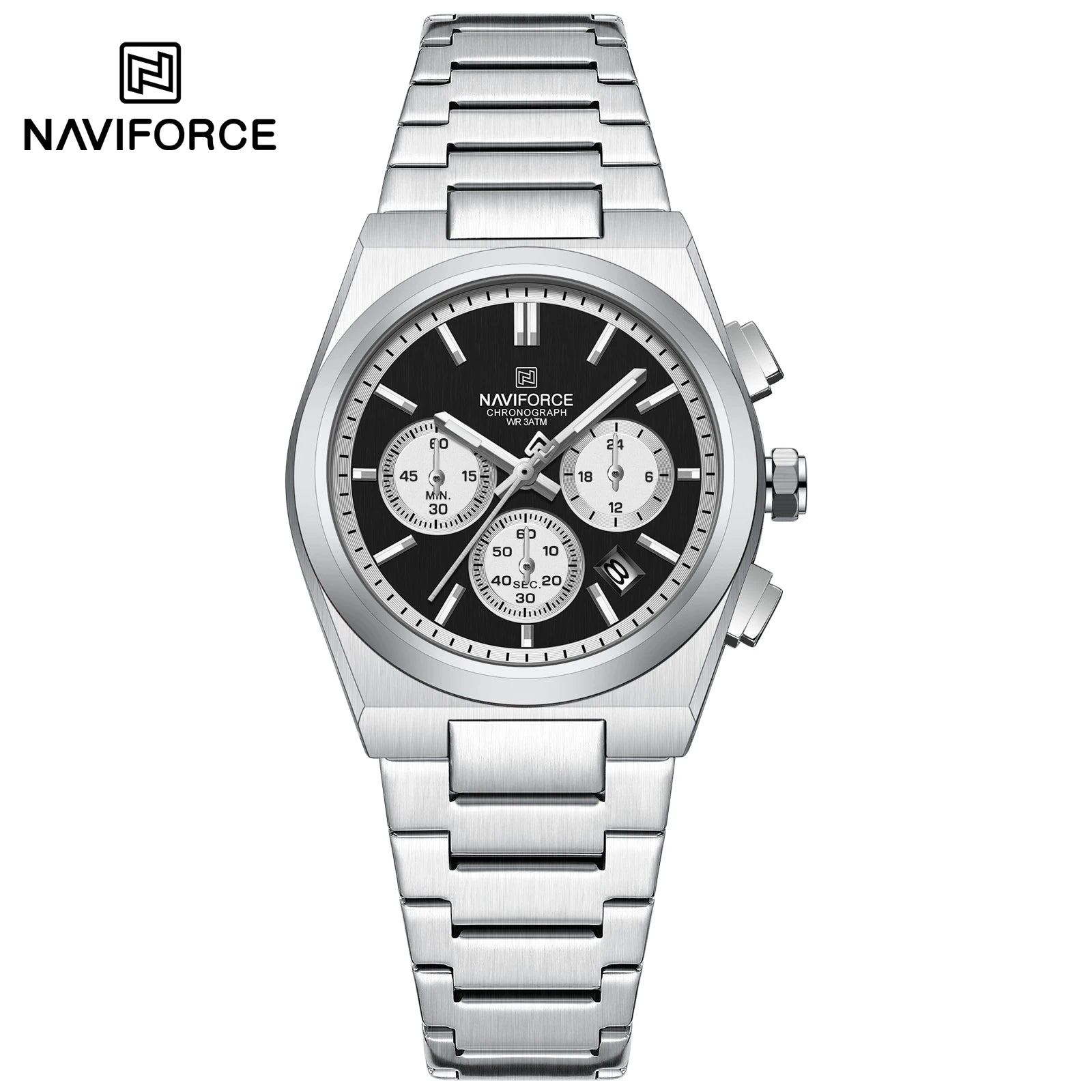NAVIFORCE Luxury Couple Watches Set - Men's And Women's Fashion Quartz Wristwatches Waterproof Stainless Steel 2025 New Arrival