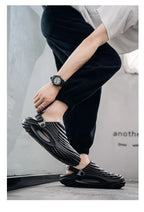 New Men Massage Slippers Slides Indoor Outdoor Sandals Beach Casual Shoes Comfortable Sole Men's Slippers