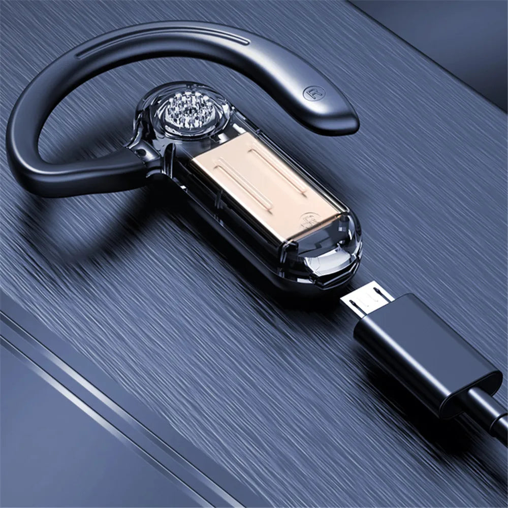 Wireless Bluetooth Headphones Bone Conduction Earphones With Microphone Handsfree Call Noise Canceling Headset For Driving