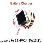 Battery Charger 9V-36V to 14.5V 12.6V 13.8V 4A-15A Constant Current  DC DC 12V Lithium Battery Chargers for Dual-battery System