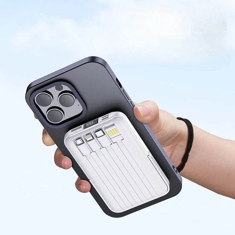 Magnetic Power Bank with Bracket 50000 MAh Large Capacity Built-in PD20W Two-way Fast Charging External Battery for iPhone