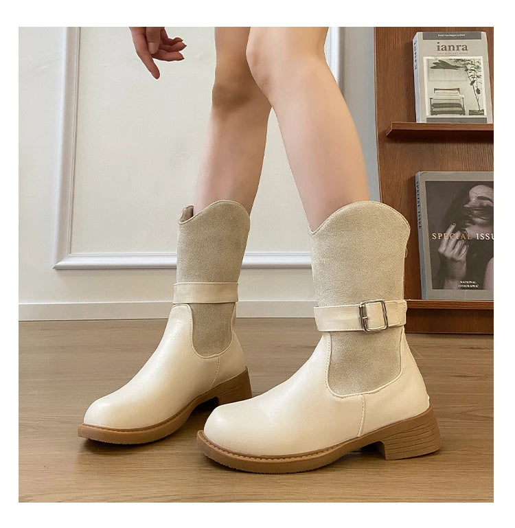 2026 New High Heels Women Boots Winter Punk Gothic Women’s Boots Fashion Elegant Retro Pumps Designer Woman Boots Fashion 42