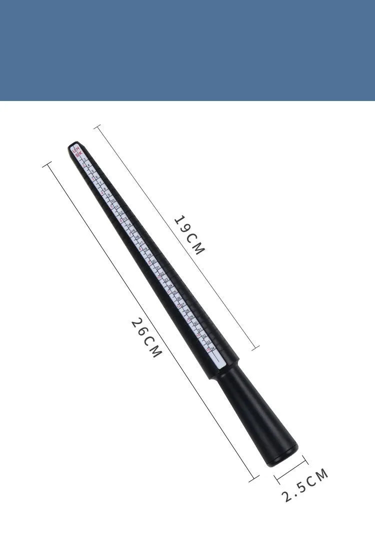 Jewellery Tools Ring Size Mandrel Stick Finger Gauge Ring Sizer Measuring Jewelry Tool Set Ring Size Fashion Jewellery Tools