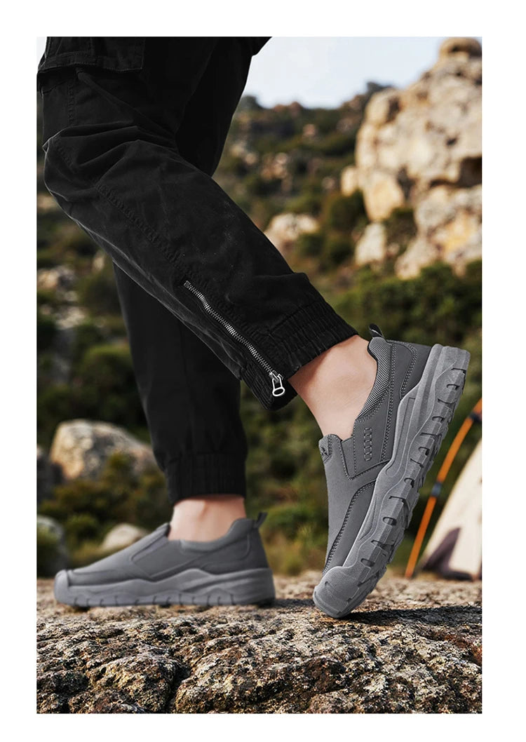 Men's shoes for work, leisure, and outdoor activities in spring and autumn, convenient to step on, suitable for sports and work