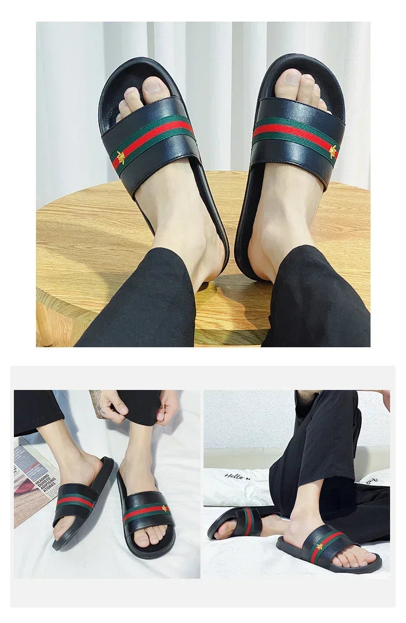 Slippers for Men Ultra Soft Slides Sandals Men Casual Summer Brand Non-slip Wear-resistant Indoor Outdoor Man Summer Slippers