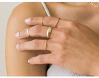 14K gold filled Essential Stacking Ring 1.5MM Thickness Knuckle Ring Boho Gold Jewelry Minimalism Stacking Boho Ring for Women