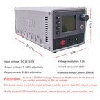 1500W 12-140V DC input to output 0-125V 0-22A adjustable Charger Discharger for 1-24S Li-ion LiPo Lithium Battery Charger parts