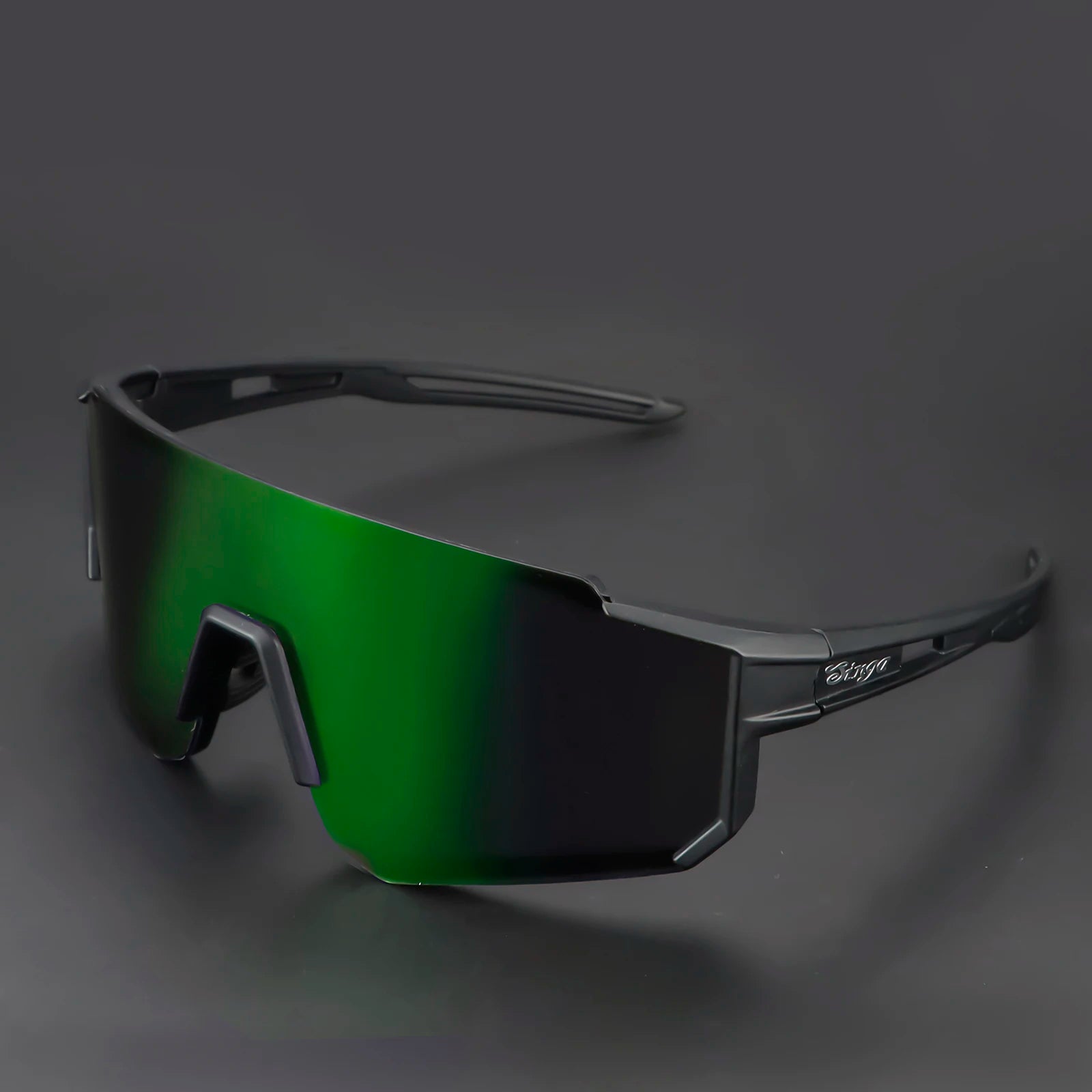 Cycling sunglasses Bike Eyewear Sports Dark Glasses Cycling Glasses Black Polarized Lens Eyepieces Outdoor Bicycle Goggles