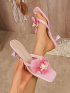 Women's Slippers Casual Fashionable  High Quality Shoes for Women Shallow Women Sandals Elegant Flowers Design Women's Slippers