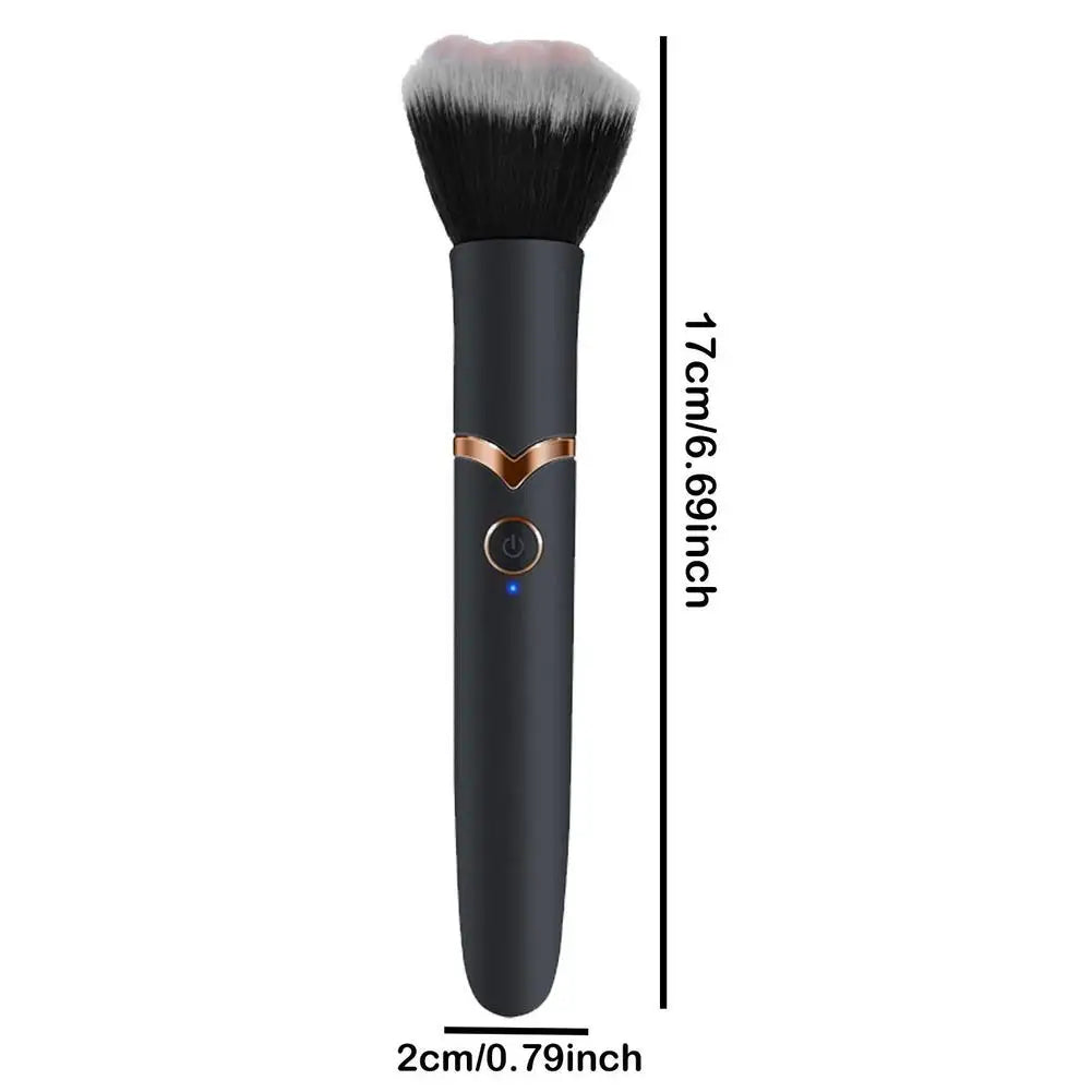 Electric Cosmetic Brush Foundation Blush Loose Powder Brush Tools Multifunctional Vibration Rechargeable Facial Makeup Brushes