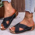Women's Sandals 2025 Summer Shoes Women Heels Sandals Casual Indoor Outdoor Women Slippers Summer Sandals Heeled Sandalias Mujer
