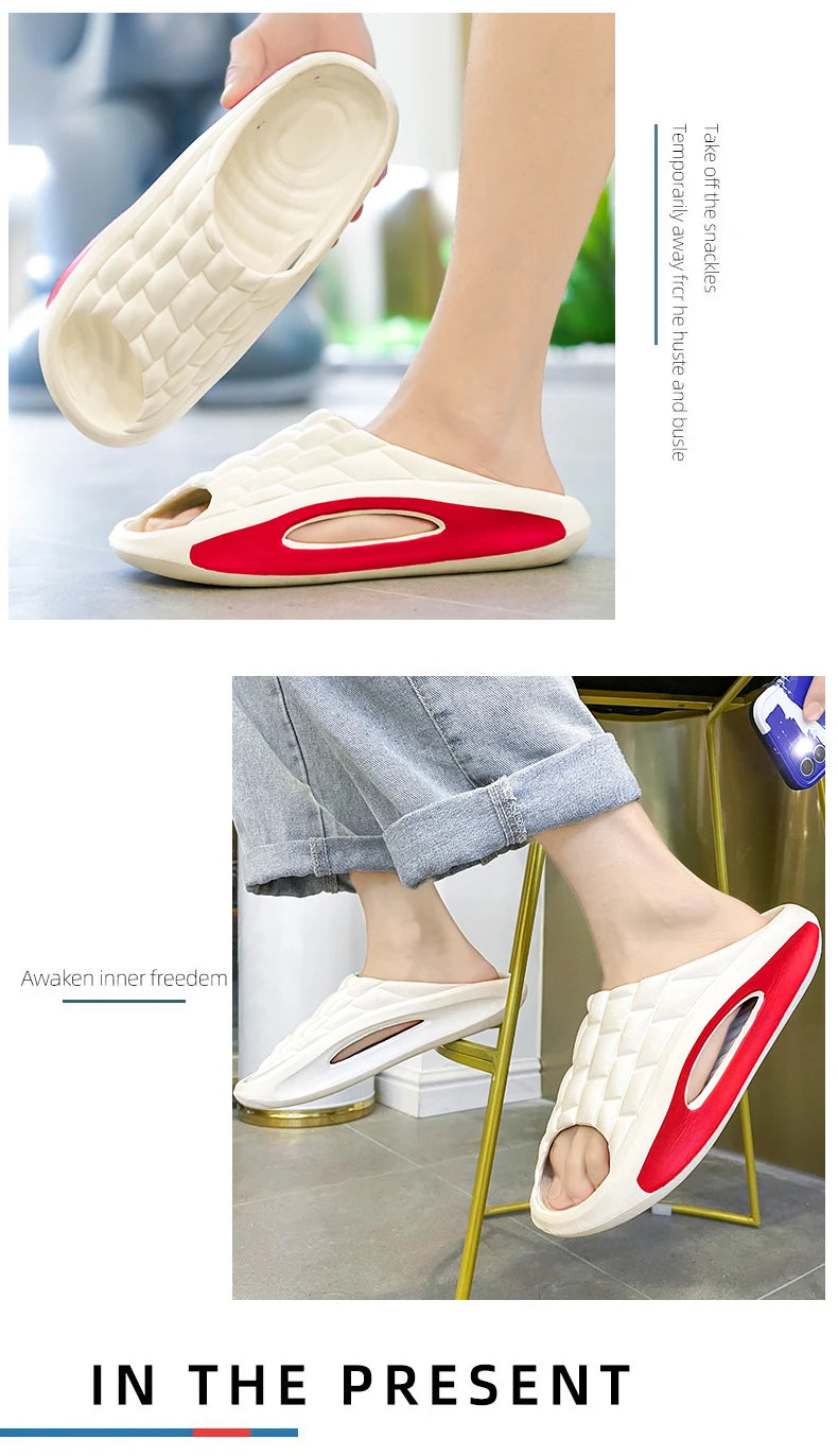 Men's and Women's Slippers Are Lightweight Soft Soled Comfortable for Indoor and Outdoor Wear and Fashionable