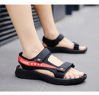 Classic summer sandals for men and women, lightweight and breathable, with Velcro trendy sandals, open-toe sandals