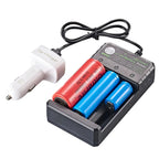 Smart 18650 Charger 3 Slots 4.2V Li-ion Battery USB Independent Charging 18650 18500 14500 16650 26650 Lithium Battery Charger