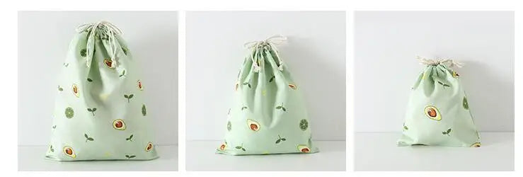 Women Girls Jewelry Lipstick Cosmetic Tote Rope Pouch String Bag Cute Small Large Coin Purse Key Earphone Drawstring Storage Bag