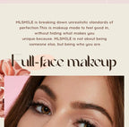 Makeup Kit With Organize Case Lipstick Contour Highlight Liquid Eyeshadow Lip Mud Eyebrow Pencil Mascara Women Cosmetics Set