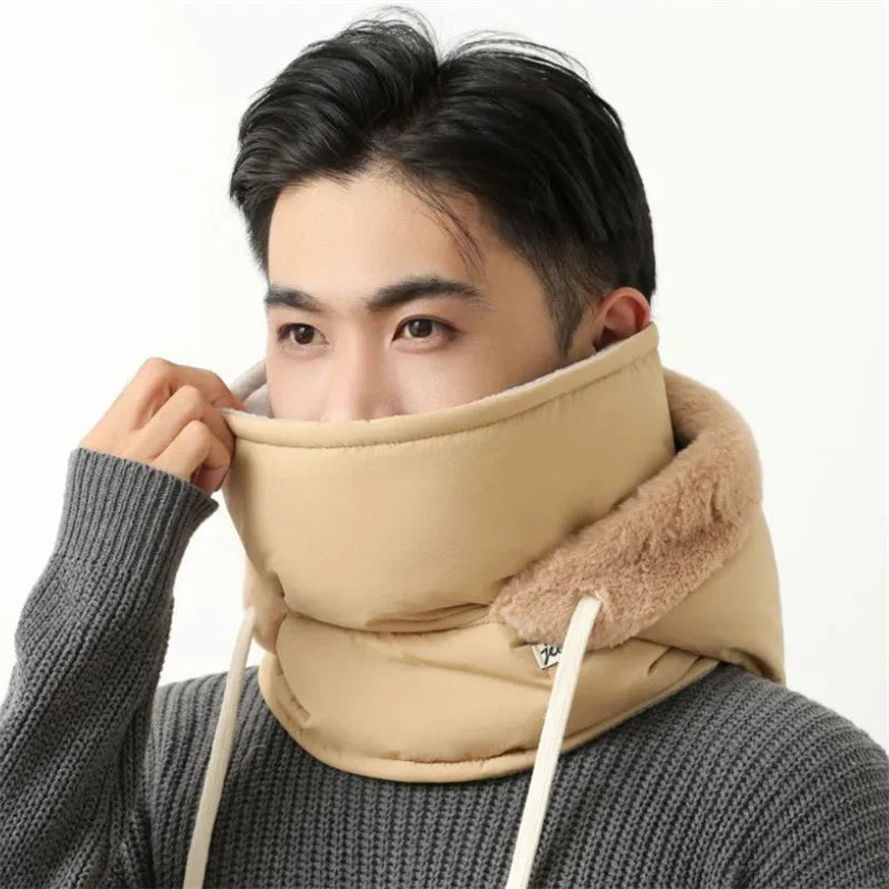 Winter Warm Hat for Men and Women, Autumn and Winter Cycling Ear Protection with Thick Velvet for Cold Protection