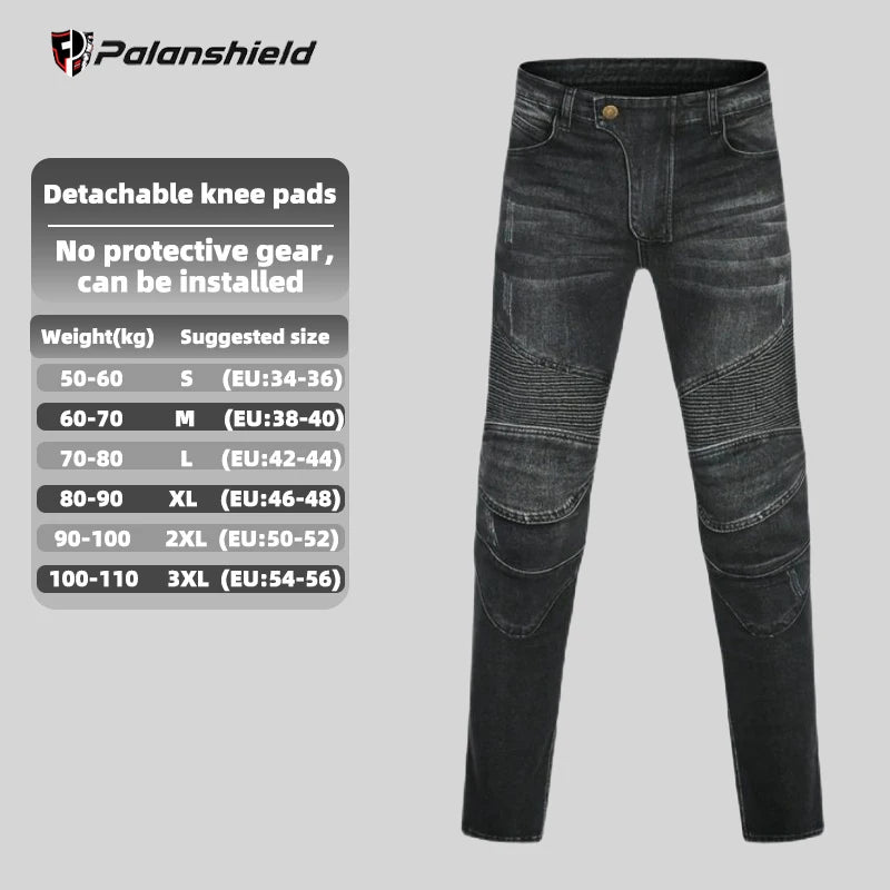 Motorcycle Pants Men Moto Jeans Protective Gear Riding Touring Motorbike Trousers Motocross Pants Pantalon for All Seasons
