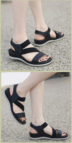 Sports Sandals for Women's 2025 Summer New Casual Sandal for Womens Large Thick Bottom Beach Sandals Platform Shoes Women