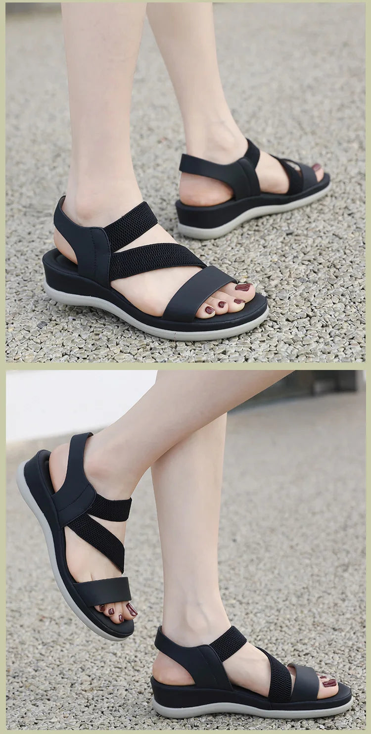 Sports Sandals for Women's 2025 Summer New Casual Sandal for Womens Large Thick Bottom Beach Sandals Platform Shoes Women