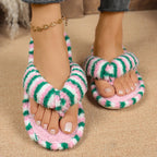 Slippers Winter Shoes for Woman Home Slippers New Fashion Slippers Shoes Flat Heel Flip Flops Plus Size 42 43