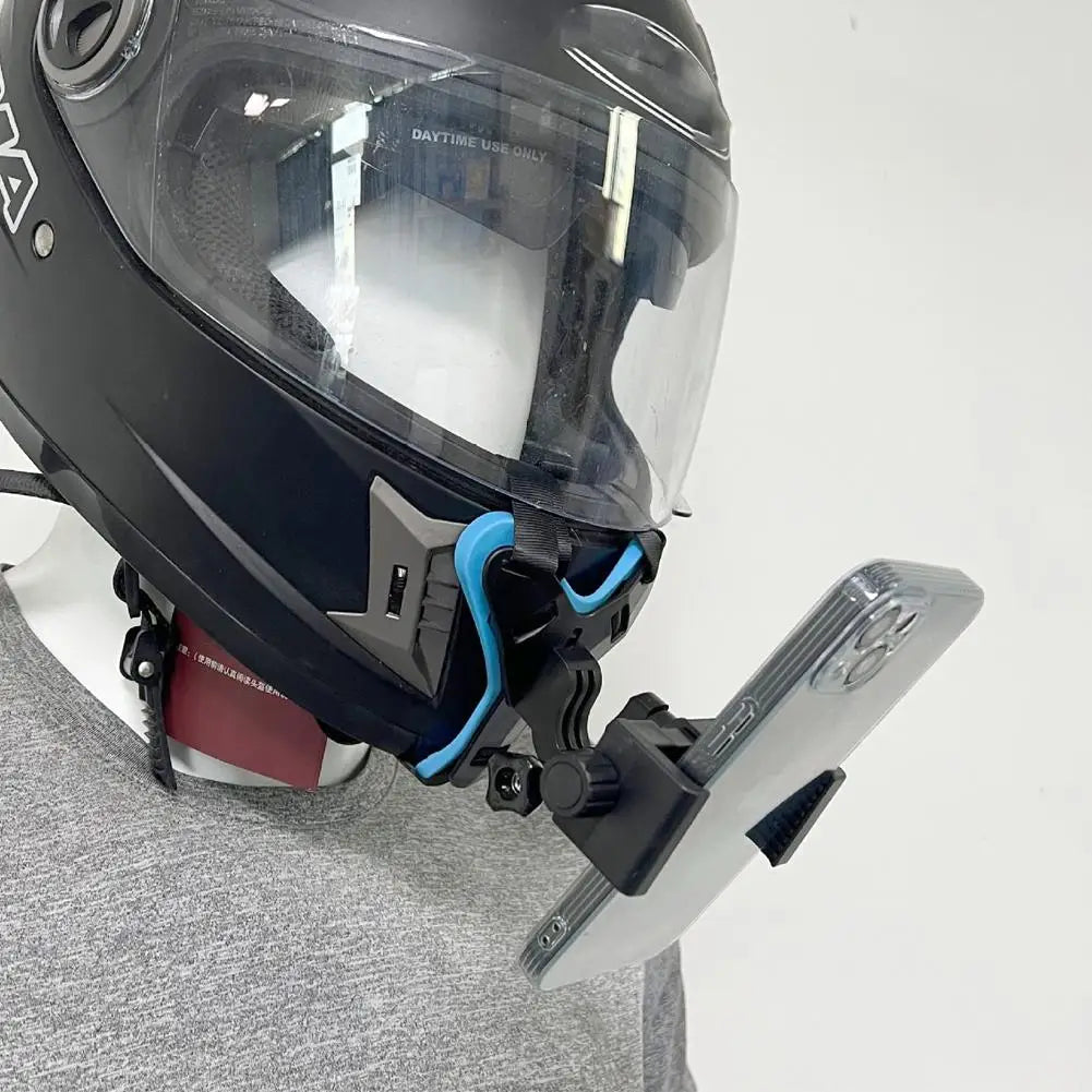 Helmet Holder Helmet Accessories Motorcycle Riding Mobile Phone Holder Sports Camera Chin Holder Phone Clip Accessory