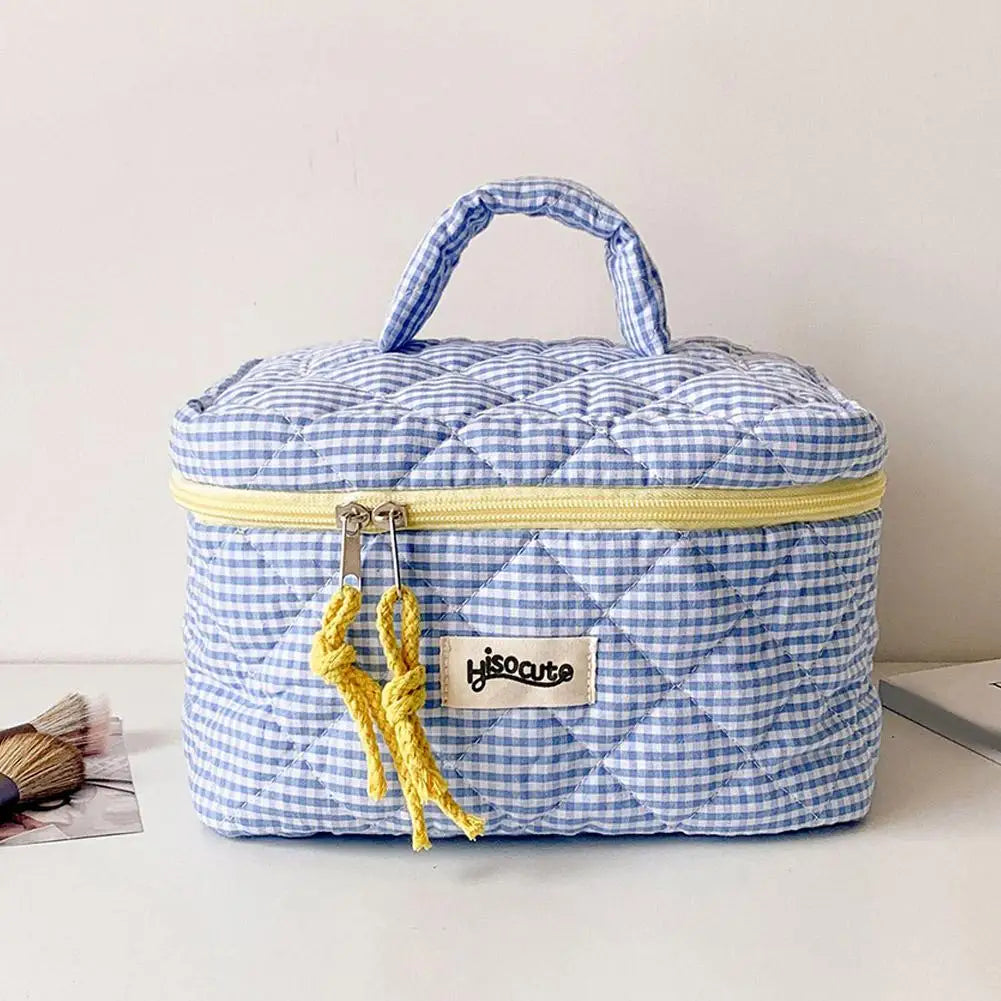 Cosmetic Bag Simple Style Large Capacity Portable Cosmetic Tools Storage Bag for Home Bathroom Toiletry Bag Makeup Bag