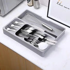 Kitchen Drawer Knife And Fork Partition Storage Box Tray Tableware Spoon Box Soup Spoon Chopsticks Separation Household Shelving
