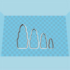 Four Specification Cartoon Women's Cosmetics Graphics Lipstick,Plastic Mold,Cake Fondant Tools,Cookie and Sushi Fruits Cutters