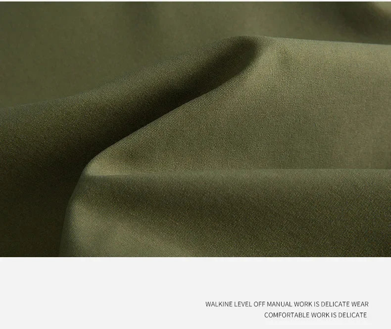 Men's sportswear pants are simple, versatile, retro and fashionable with large pleated pockets for outdoor work