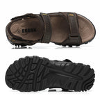 Men's New Fashion Open-Toe Casual Men's Summer Sandals Adjustable Non-Slip Comfortable Soft-Soled Beach Shoes Suitable for All S