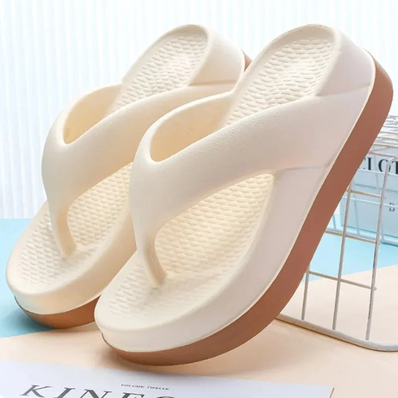 Woman flip flops Popular Design Shoes 2025 trend Casual Platform Sandals non-slip Outdoor slippers Unique features Flat sandals