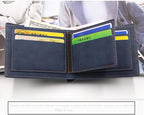 Men Wallet PU Business Foldable Wallet Luxury Billfold Slim Hipster Credit Card Holders Inserts Coin Purses Vintage Walltes