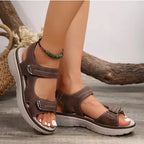 Summer Wedge Sandals for Women 2025 New Fashion Non Slip Beach Shoes Woman Lightweight Casual Platform Plus Size Sandals Women